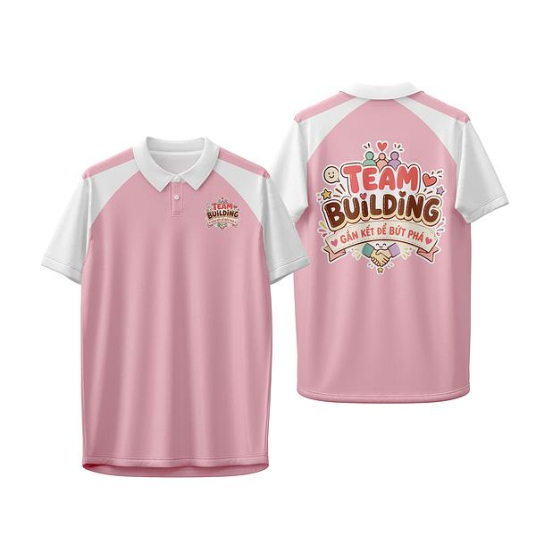 Áo đồng phục Team Building – Hồng